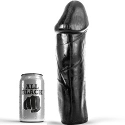 ALL BLACK - DONG 28 CM SIN TESTÍCULOS ALL BLACK