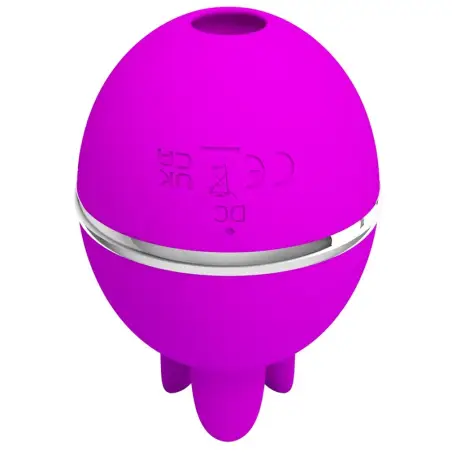 Vibrador de Silicona Redondo Gemini Ball Morado - 3 Modos