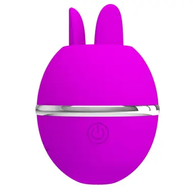 Vibrador de Silicona Redondo Gemini Ball Morado - 3 Modos