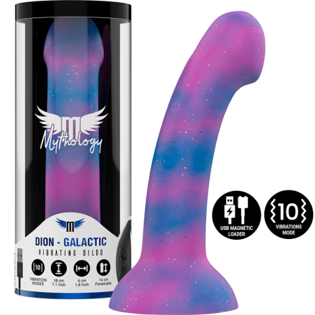 MYTHOLOGY - DION GALACTIC DILDO M - VIBRADOR COMPATIBLE CON WATCHME WIRELESS TECHNOLOGY MYTHOLOGY FANTASY DILDO