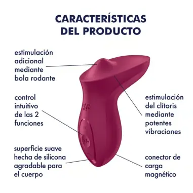 Exciterrr Vibrador Lay-On Clítoris Fucsia | Satisfyer