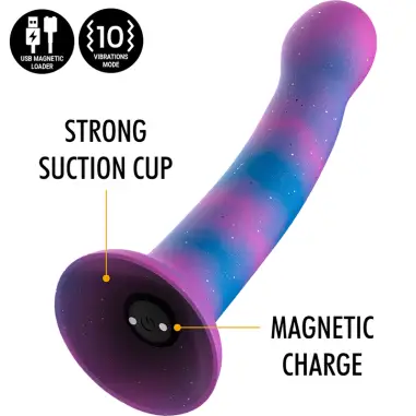 Dion Galactic Dildo S - Vibrador Compatible con Watchme