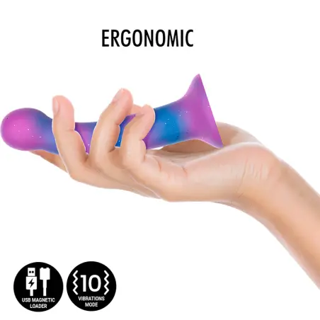 Dion Galactic Dildo S - Vibrador Compatible con Watchme