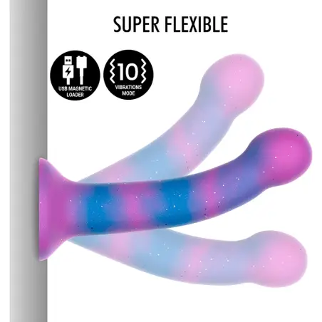 Dion Galactic Dildo S - Vibrador Compatible con Watchme