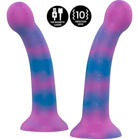 Dion Galactic Dildo S - Vibrador Compatible con Watchme