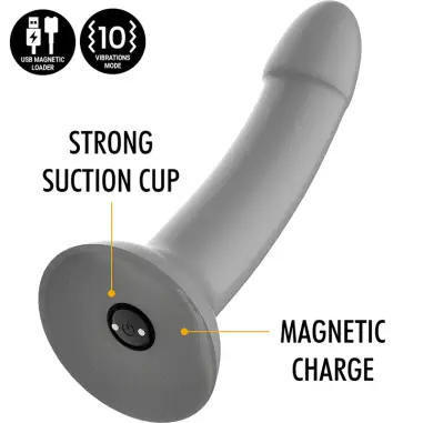 Rune Majestic Dildo S - Vibrador Compatible con Watchme