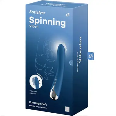 Spinning Vibe 1 Vibrador Rotador G-Spot Azul | Satisfyer