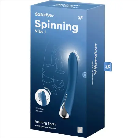 Spinning Vibe 1 Vibrador Rotador G-Spot Azul | Satisfyer