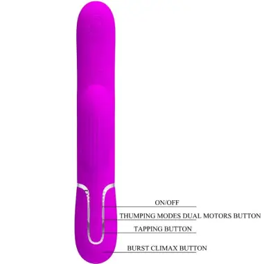 Perlita Vibrador Punto G 3 en 1 Multifunción Vioeta