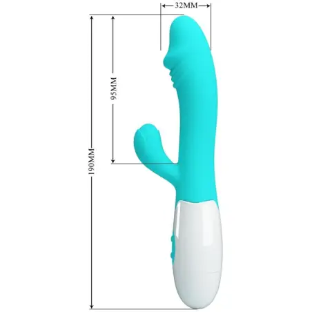 Snappy Vibrador Punto G Verde Agua - Silicona | Pretty Love