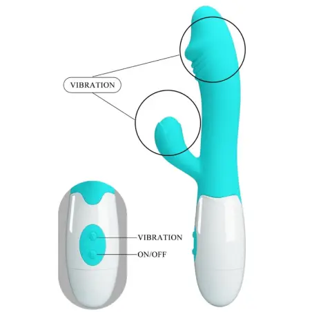 Snappy Vibrador Punto G Verde Agua - Silicona | Pretty Love