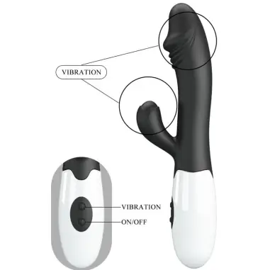 Snappy Vibrador Punto G Negro - 30 Funciones | Pretty Love
