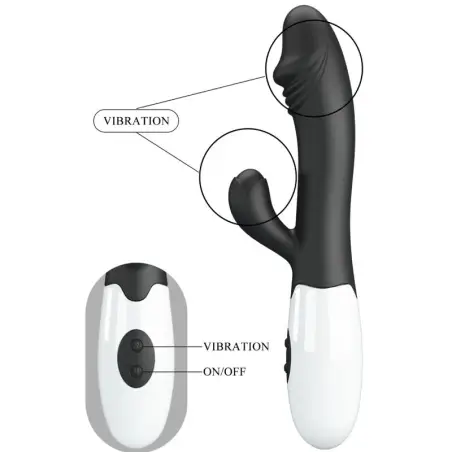 Snappy Vibrador Punto G Negro - 30 Funciones | Pretty Love
