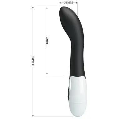 Bishop Vibrador Punto G 30 Modos Negro | Pretty Love