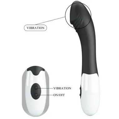 Elemental Vibrador Punto G 30 Modos Negro | Pretty Love