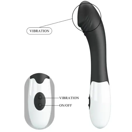 Elemental Vibrador Punto G 30 Modos Negro | Pretty Love