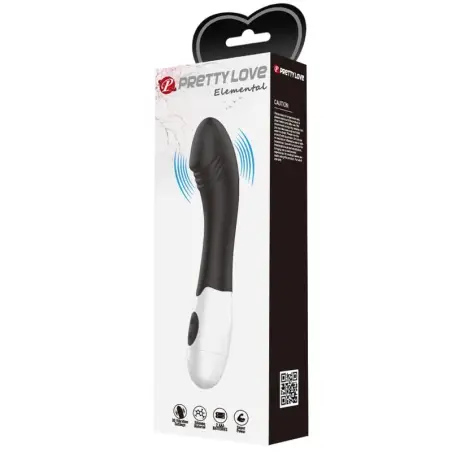Elemental Vibrador Punto G 30 Modos Negro | Pretty Love