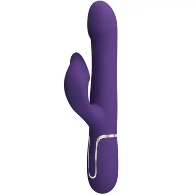 Zalin Vibrador Rabbit Perlas 4 en 1 Morado | Pretty Love