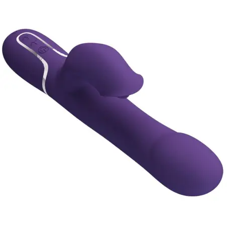 Zalin Vibrador Rabbit Perlas 4 en 1 Morado | Pretty Love