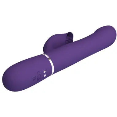 Zalin Vibrador Rabbit Perlas 4 en 1 Morado | Pretty Love