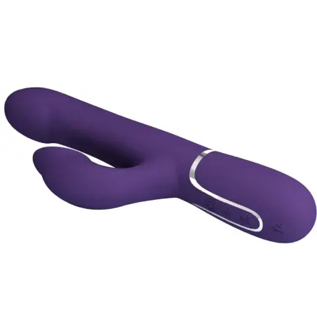 Zalin Vibrador Rabbit Perlas 4 en 1 Morado | Pretty Love