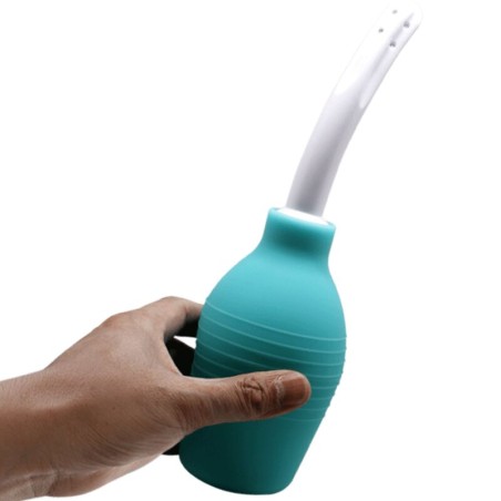 MR PLAY - PERA ANAL DUCHA DE GOMA AZUL MR PLAY