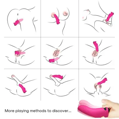 Aurora Vibrador Dedal Fucsia - 9 Modos | Armony