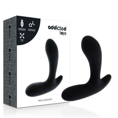 ADDICTED TOYS - ANAL MASSAGER BLACK VIBRATION ADDICTED TOYS