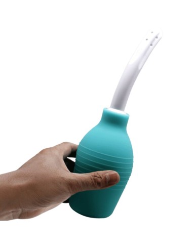 MR PLAY - PERA ANAL DUCHA DE GOMA AZUL 