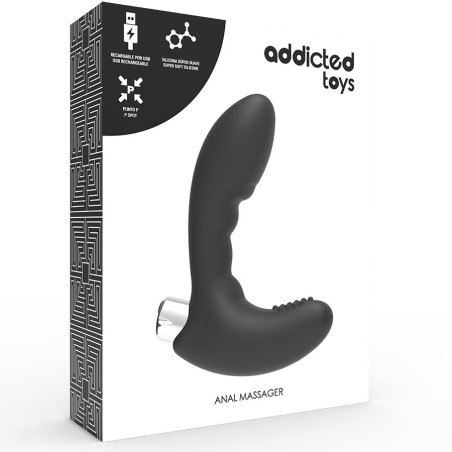 ADDICTED TOYS - VIBRADOR PROSTÁTICO RECARGABLE MODEL 4 - NEGRO ADDICTED TOYS