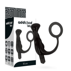 ADDICTED TOYS - VIBRADOR PROSTÁTICO NEGRO 10 CM ADDICTED TOYS