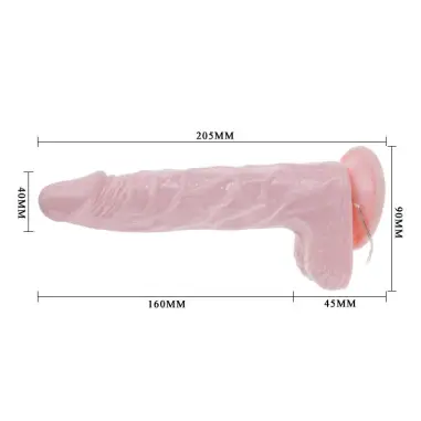 Super Rota Dong Dildo Realístico 20.5 cm - Rotación | Baile