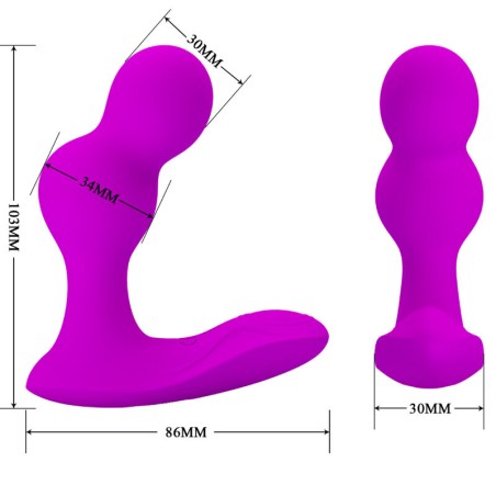 PRETTY LOVE - TERRANCE MASAJEADOR VIBRADOR ANAL CON CONTROL REMOTO PRETTY LOVE