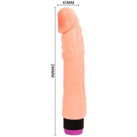 Vibrador Realístico Flexible Natural 24 cm | Baile