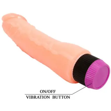 Vibrador Realístico Flexible Natural 24 cm | Baile