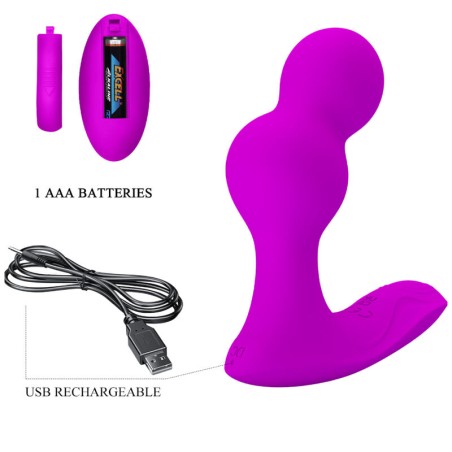 PRETTY LOVE - TERRANCE MASAJEADOR VIBRADOR ANAL CON CONTROL REMOTO PRETTY LOVE