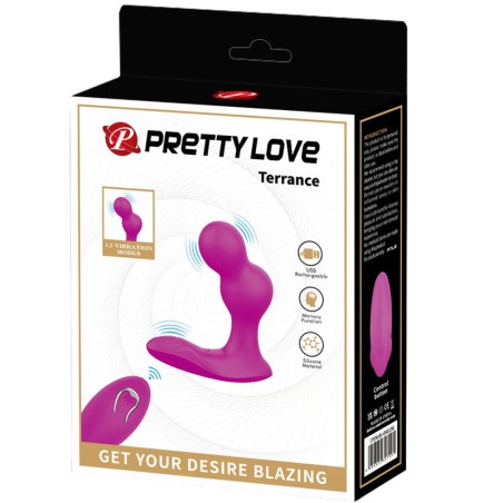 PRETTY LOVE - TERRANCE MASAJEADOR VIBRADOR ANAL CON CONTROL REMOTO PRETTY LOVE
