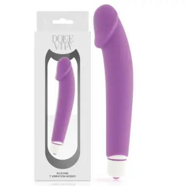 Realistic Vibrador Silicona Lila - 7 Modos | Dolce Vita
