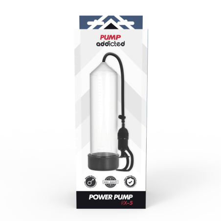 PUMP ADDICTED - BOMBA ERECCIÓN RX5 TRANSPARENTE PUMP ADDICTED