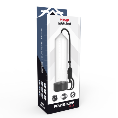 PUMP ADDICTED - BOMBA ERECCIÓN RX5 TRANSPARENTE PUMP ADDICTED