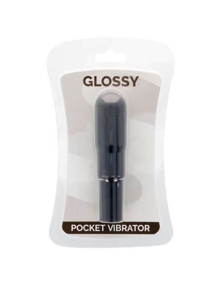 GLOSSY - POCKET VIBRADOR NEGRO