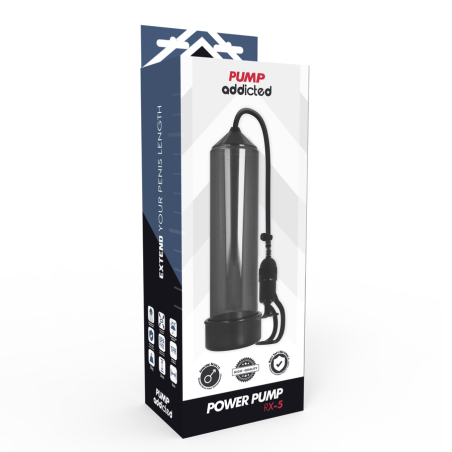 PUMP ADDICTED - BOMBA ERECCIÓN RX5 NEGRO PUMP ADDICTED