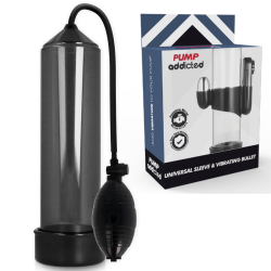 PUMP ADDICTED - BOMBA ERECCIÓN RX3 NEGRO CON VIBRADOR PUMP ADDICTED