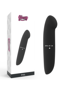 GLOSSY - PHIL VIBRADOR NEGRO