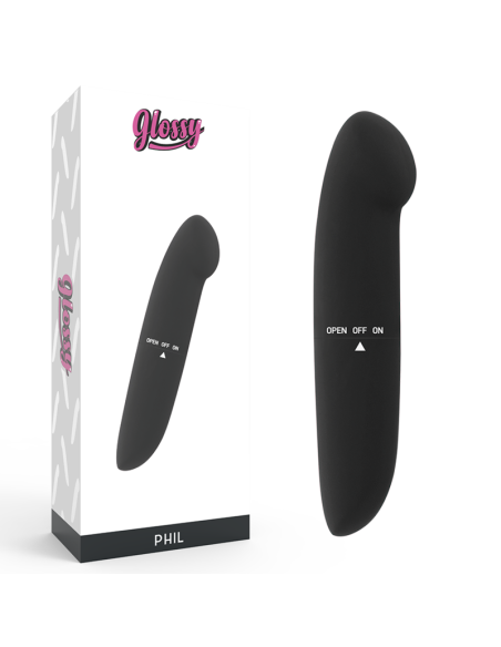 GLOSSY - PHIL VIBRADOR NEGRO