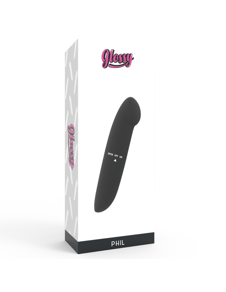GLOSSY - PHIL VIBRADOR NEGRO