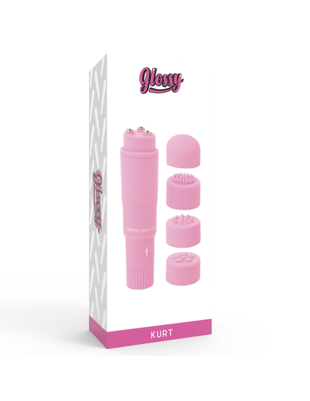 GLOSSY - POCKET KURT MASAJEADOR ROSA