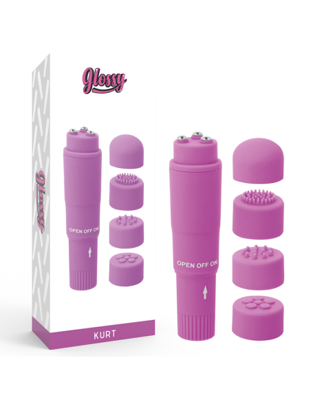GLOSSY - POCKET KURT MASAJEADOR LILA