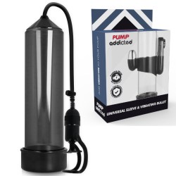 PUMP ADDICTED - BOMBA ERECCIÓN RX5 NEGRO CON VIBRADOR PUMP ADDICTED