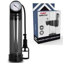 PUMP ADDICTED - BOMBA ERECCIÓN RX9 NEGRO CON VIBRADOR PUMP ADDICTED